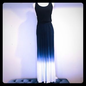 Urban X Navy Blue Ombré Racerback Maxi Dress
